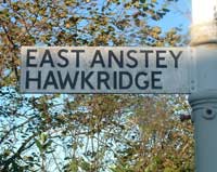 East Anstey Sign